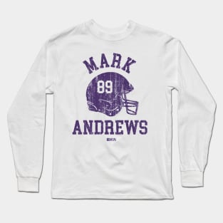 Mark Andrews Baltimore Helmet Font Long Sleeve T-Shirt